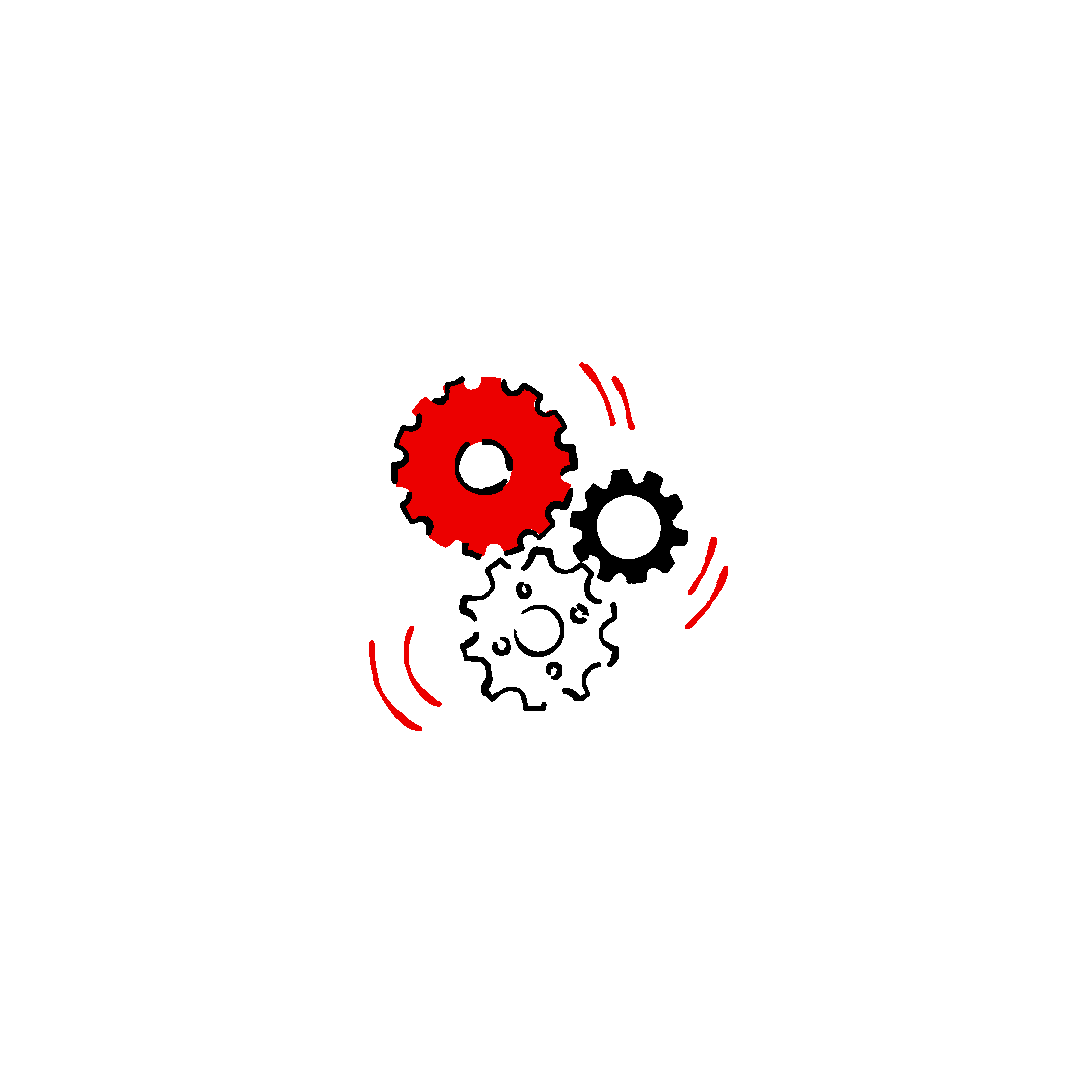 Laufende Zahnräder