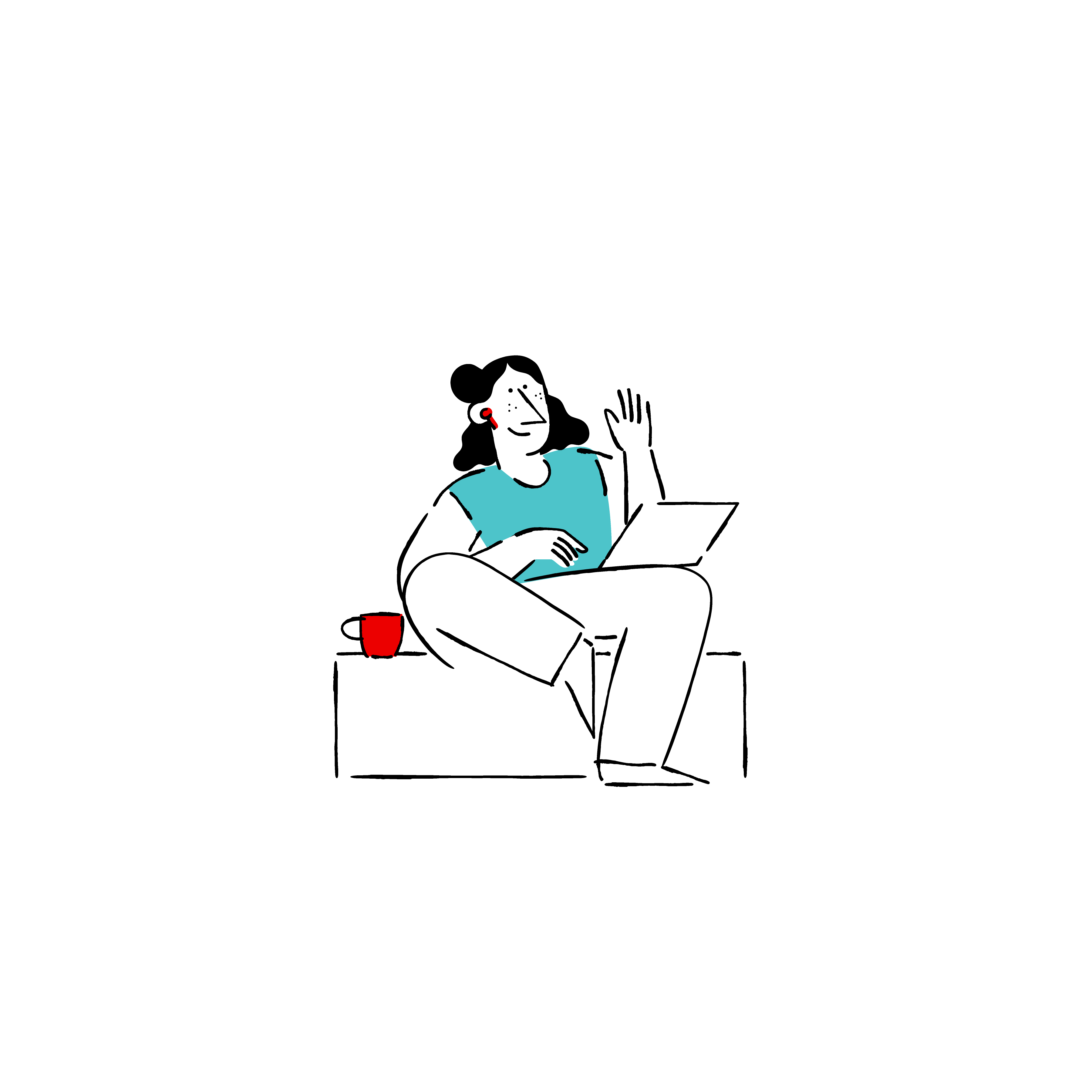 Eine Person die mit einem Telefon gespräche führt